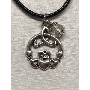 Triquetra Celtic Trinity Knot Claddagh Pendant